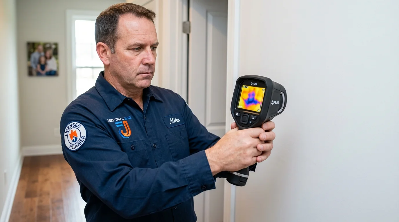 Thermal imaging leak detection by Johns Plumbing LLC in Zeigler